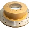 DBA Street Series X-Gold Drilled & Slotted Rear Disc & Street Performance Pad Kit 315mm for Nissan Patrol Y61