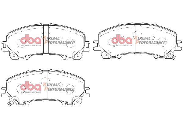 DBA Xtreme Performance Front Brake Pad Set 151.9 x 61.5 x 15.8mm for Chevrolet (Thailand) Colorado / Holden (Thailand) Colorado & More