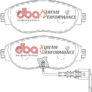 DBA Xtreme Performance Front Brake Pad Set 175.3 x 69.7 x 18.8mm for Audi A3 8Y / Audi A3 quattro 8Y & More