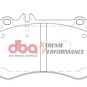 DBA Xtreme Performance Front Brake Pad Set 153.8 x 92.3 x 15.7mm for Mercedes A-Class (W176) A45 AMG / Mercedes CLA Shooting Brake (X117) CLA45 AMG & More