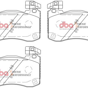 DBA Xtreme Performance Front Brake Pad Set for Kia Stinger
