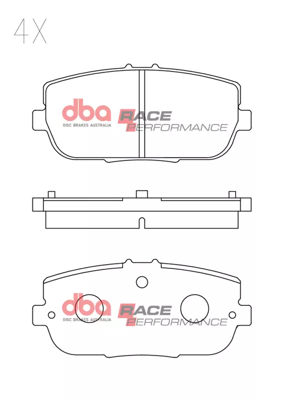 image.webp DBA Race Performance Rear Brake Pad Set 99.1 x 44.4 x 13.3mm for Abarth 124 Spider / Fiat 124 Spider / Mazda MX5