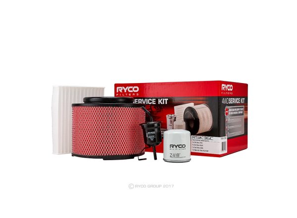 Ryco Filter Service Kit with Cabin Filter for Toyota Hilux TGN16R (2TRFE)