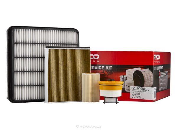 Ryco Filter Service Kit with Cabin Filter for Toyota Land Cruiser (VDJ200 Series) from 04/2019 on (1VD-FTV Engine)