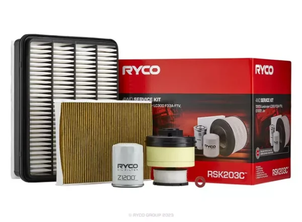 Ryco Filter Service Kit with Cabin Filter for Toyota Land Cruiser LC300 FJA300R Series (F33AFTV Engine) 07/2021 on; Lexus LX500d FJA310R Series (F33A-FTV Engine)12/2021 on