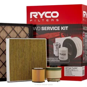Ryco Filter Service Kit with Cabin Filter for Ford Everest UA, Ranger PX (P4AT & P5AT engines)