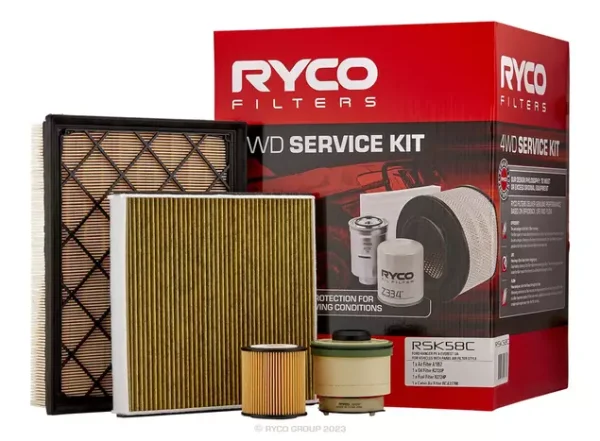 Ryco Filter Service Kit with Cabin Filter for Ford Everest UA, Ranger PX (P4AT & P5AT engines)