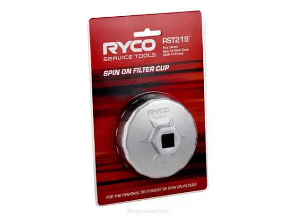 Ryco Spin On Filter Removal Cup Kit for Ford Ranger, Jeep Wrangler, Land Rover Defender & More