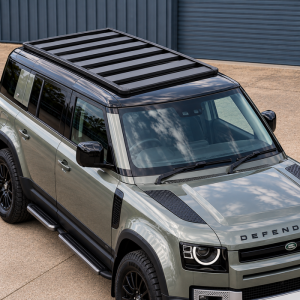 sleek_defender_with_flush_roof_rack landrover Defender 110 arb base rack roof rack