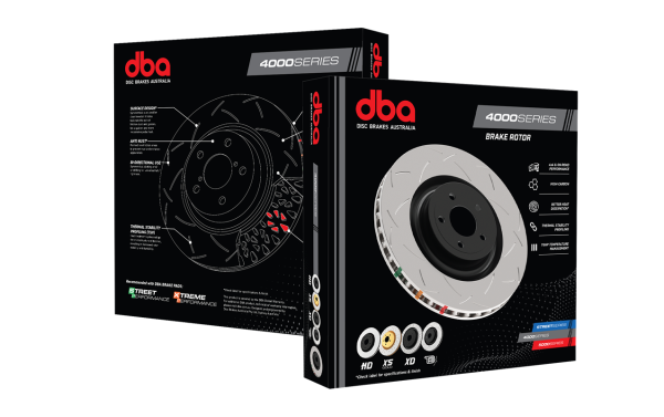 DBA 4000 Series T3 Slotted Front Brake Disc 340mm for Subaru WRX STi