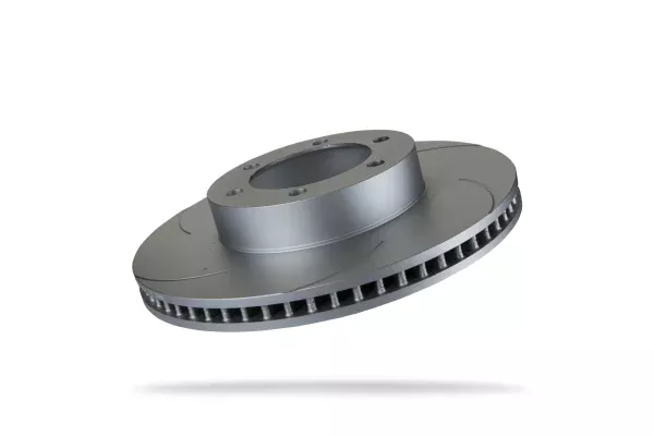 Pedders 338mm Front Left Slotted Geomet Coated Rotor Toyota Land Cruiser 120 series, LC3 LC5, KDJ120, KZJ120, RZJ120 & GRJ12 2002-2009