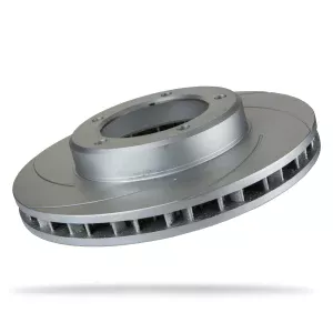 Pedders Front Left Slotted Geomet Coated Rotor Toyota Land Cruiser 100 Series, FZJ105 & HZJ105 1998-2007