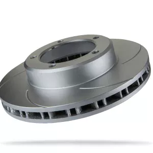 Pedders Front Right Slotted Geomet Coated Brake Rotor Toyota Landcruiser 100 Series, HD, FZJ & UZJ100 IFS 1998-2007
