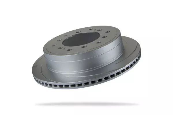 Pedders Rear Right Slotted Geomet Coated Brake Rotor Toyota Land Cruiser 150 series, GDJ150R 2015-Onward