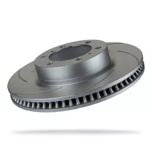 Pedders Front Left Slotted Geomet Coated Brake Rotor Toyota Land Cruiser 150 series, GDJ150R 2015-Onward