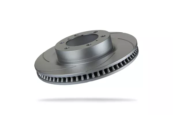 Pedders Front Left Slotted Geomet Coated Brake Rotor Toyota Land Cruiser 150 series, KDJ150R 2009-2015