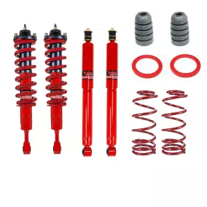 Pedders Comfort Air Suspension Conversion Kit with Fully Assembled Front Struts Toyota Land Cruiser 120 series, LC3 LC5, KDJ120, KZJ120, RZJ120 & GRJ12 2002-2009