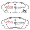 DBA Street Series Ceramic Front Brake Pad Set 129.0 x 53.1 x 16.7mm for Honda Accord / Honda Civic (4th Gen) EE & More