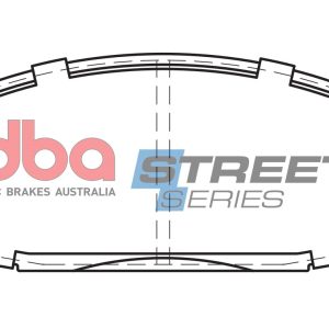DBA Street Series Ceramic Rear Brake Pad Set for Nissan Patrol Y60