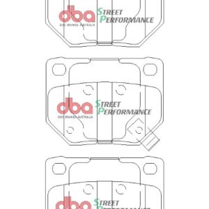 DBA Street Performance Rear Brake Pad Set 73.1 x 54.3 x 15.8mm for Nissan 300 ZX Z32 / Nissan 300ZX GZ32 & More