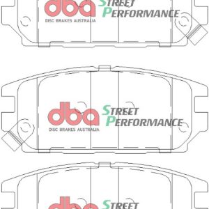 DBA Street Performance Rear Brake Pad Set 107.6 x 45.6 x 15.3mm for Mitsubishi Chariot / Mitsubishi Galant & More
