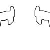 DBA Street Series Ceramic Rear Brake Pad Set 123.2 x 44.9 x 16.4mm for BMW 3 Series (E36) 316 / BMW 3 Series (E36) 318 & More