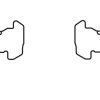 DBA Street Series Ceramic Front Brake Pad Set 156.4, 156.4 x 58.0, 58.2 x 18.0mm for Volvo C70 T5 / Volvo S70 & More