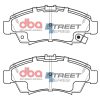 DBA Street Series Ceramic Front Brake Pad Set 131.3 x 55.5 x 15.0mm for Honda Civic (5th Gen) EG3 / Honda Civic (5th Gen) EG4 & More