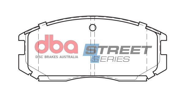 DBA Street Series Ceramic Front Brake Pad Set 114.2 x 50.0 x 14.4mm for Daihatsu Extol / Daihatsu Terios & More