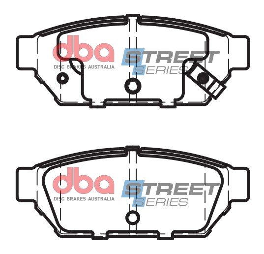 DBA Street Series Ceramic Rear Brake Pad Set 98.8 x 37.4 x 14.2mm for Mitsubishi Carisma / Mitsubishi Colt & More
