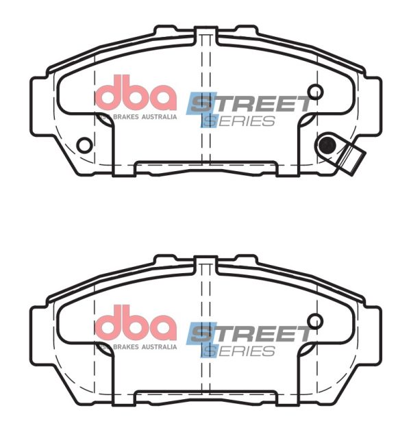 DB1292SS.jpg DBA Street Series Ceramic Front Brake Pad Set 129.0 x 54.8 x 15.8mm for Honda Integra (Not UK) DB6 / Honda Integra (Not UK) DB7 & More