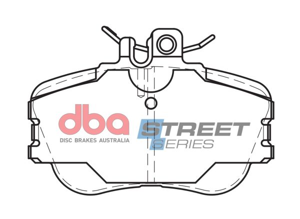 DBA Street Series Ceramic Front Brake Pad Set 108.0 x 74.7 x 19.0mm for Mercedes C-Class (W202) C180 / Mercedes C-Class (W202) C200 & More