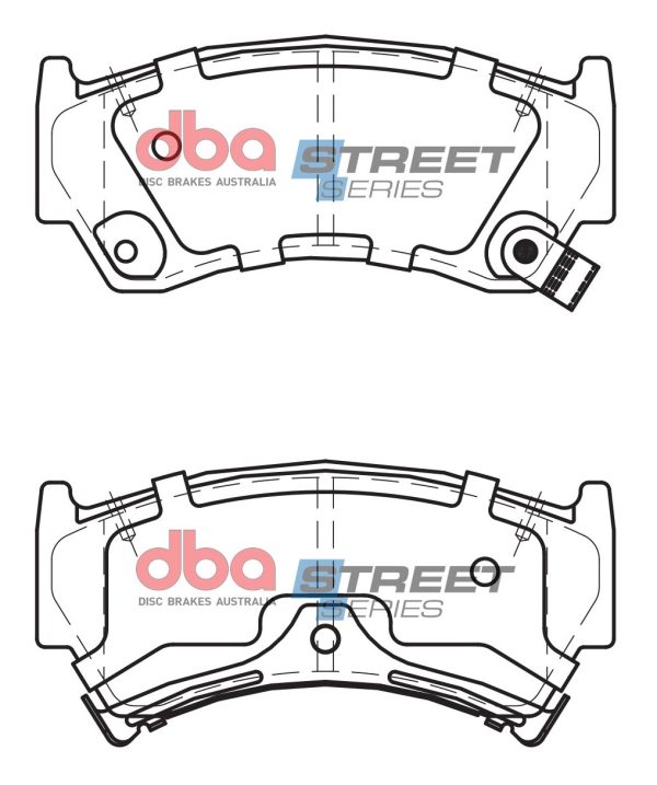 DBA Street Series Ceramic Front Brake Pad Set for Nissan 200SX (S14)