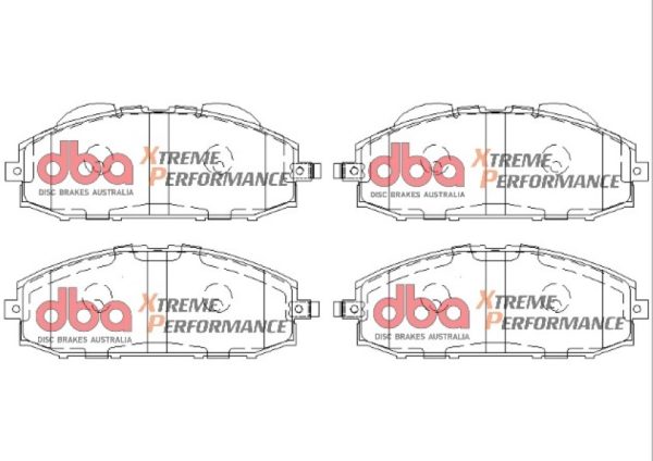DBA Street Series X-Gold Drilled & Slotted Front Disc & Street Performance Pad Kit 306mm for Nissan Patrol Y61