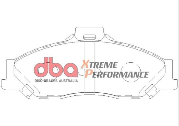 DBA Xtreme Performance Front Brake Pad Set 151.5 x 61.85 x 16mm for Ford Ranger / Mazda B2500 Pick Up / Mazda BT-50