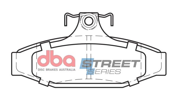 DBA Street Series Ceramic Rear Brake Pad Set 113.6 x 55.2 x 14.6mm for Ford Fairlane AU / Ford Fairlane BA & More