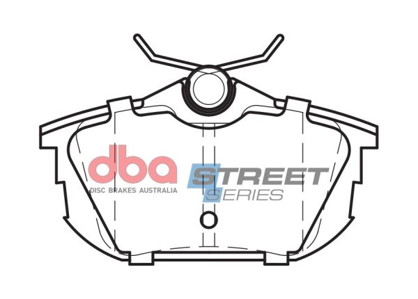 DBA Street Series Ceramic Rear Brake Pad Set 87.2 x 47.1 x 14.7mm for Mitsubishi Carisma / Mitsubishi Colt & More