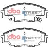 DBA Street Series Ceramic Front Brake Pad Set 135.2 x 52.3 x 15.7mm for Honda Civic (7th Gen) EP3 / Honda Civic (7th Gen) EP4 & More