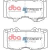 DBA Street Series Ceramic Front Brake Pad Set 134.6 x 77.1 x 16.7mm for Mitsubishi Pajero & Shogun / Toyota FJ Cruiser & More