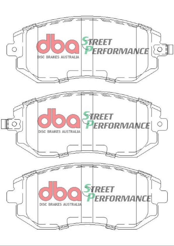 DB1491SP.jpg DBA Street Performance Front Brake Pad Set 137.1 x 56.8 x 16.8mm for Subaru BRZ / Subaru Forester & More