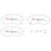 DBA Street Performance Front Brake Pad Set 163.4 x 69.7 x 20.0mm for Mercedes X-Class / Nissan Navara