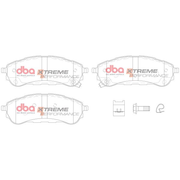 DBA 4000 Series T3 Slotted Rear Disc & Xtreme Performance Pad Kit 332mm for Ford Ranger