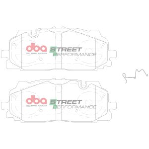 DBA Street Performance Front Brake Pad Set 194.1 x 74.1 x 15.2mm for Audi A6 quattro Avant C8 / Audi A6 quattro C8 & More