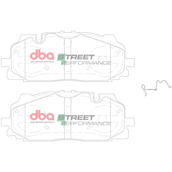 DBA Street Performance Front Brake Pad Set 194.1 x 74.1 x 15.2mm for Audi A6 quattro Avant C8 / Audi A6 quattro C8 & More
