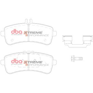 DBA Xtreme Performance Rear Brake Pad Set 146.1, 146.1 x 67.6, 57.9 x 15.9, 15.5mm for Mercedes AMG GT / Mercedes AMG GT C Roadster & More