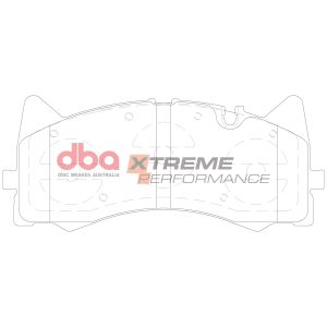 DBA Xtreme Performance Front Brake Pad Set 206 x 87.1 x 14.7mm for Mercedes AMG GT / Mercedes AMG GT 4 Door Coupe 43 AMG & More
