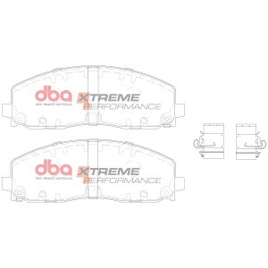 DBA Xtreme Performance Front Brake Pad Set 183.1 x 63.5 x 17.8mm for Chrysler Grand Voyager / Fiat Freemont & More