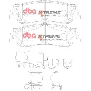 DB15078XP.jpg DBA Xtreme Performance Rear Brake Pad Set for Toyota Land Cruiser 250 series / Toyota Land Cruiser 300 series