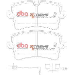 DB15101XP.jpg DBA Xtreme Performance Rear Brake Pad Set 116.3 x 60 x 16.6mm for Audi A6 allroad quattro C7 / Audi A6 C7/4G & More