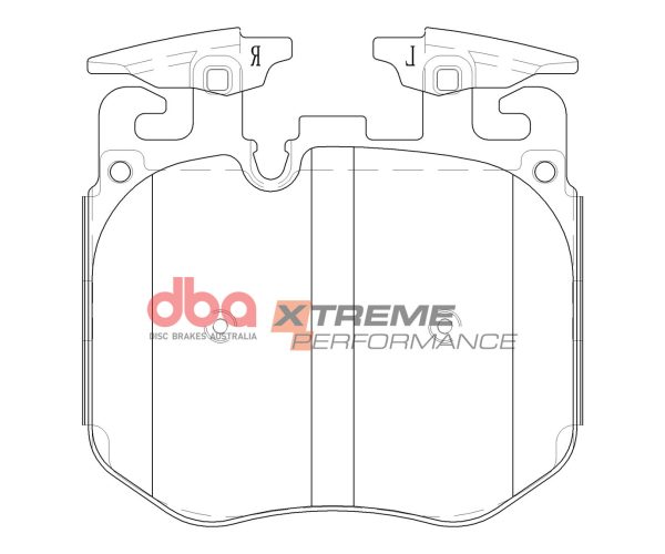 DB1993SS DBA Xtreme Performance Front Brake Pad Set 124.4 x 117.5 x 17.5mm for BMW 3 Series (G20) M340 / BMW 3 Series (G21) 330 & More